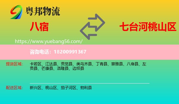 八宿縣到桃山區(qū)物流