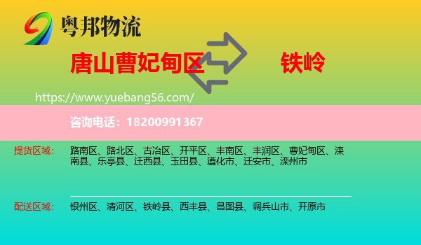 曹妃甸區(qū)到鐵嶺物流