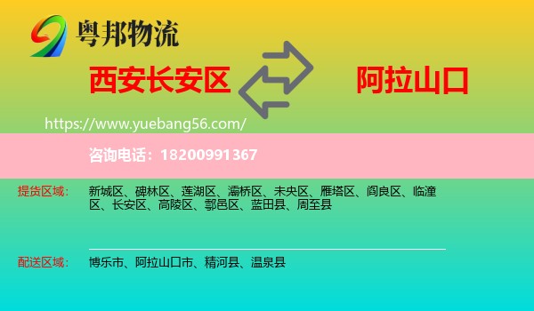 長安區(qū)到阿拉山口市物流