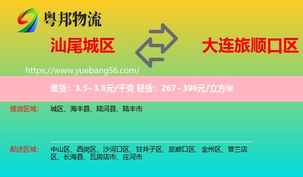 城區(qū)到旅順口區(qū)物流