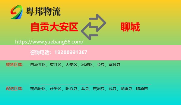 大安區(qū)到聊城物流