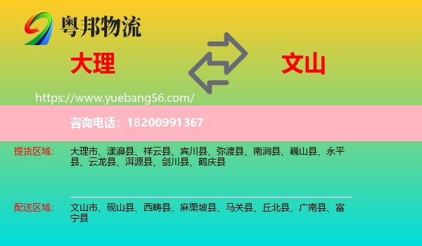 大理到文山物流