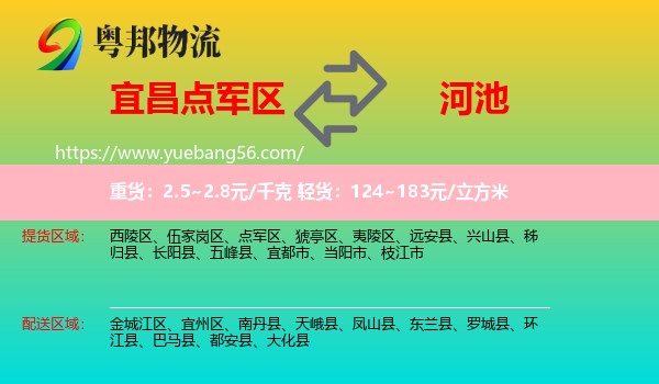 點(diǎn)軍區(qū)到河池物流