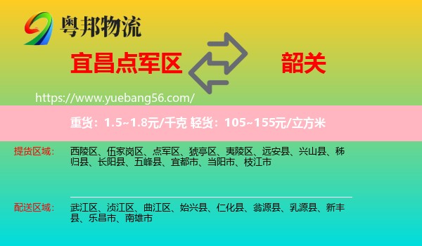 點(diǎn)軍區(qū)到韶關(guān)物流