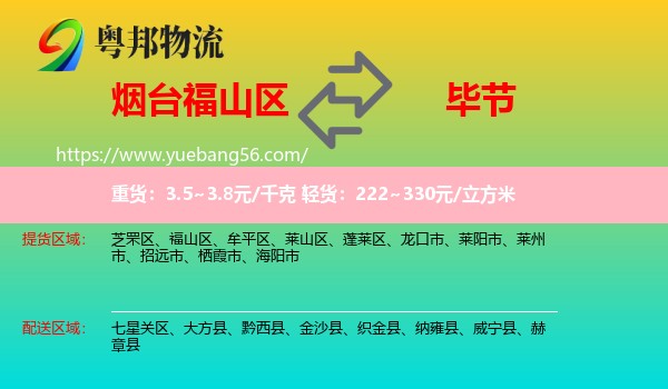 福山區(qū)到畢節(jié)物流