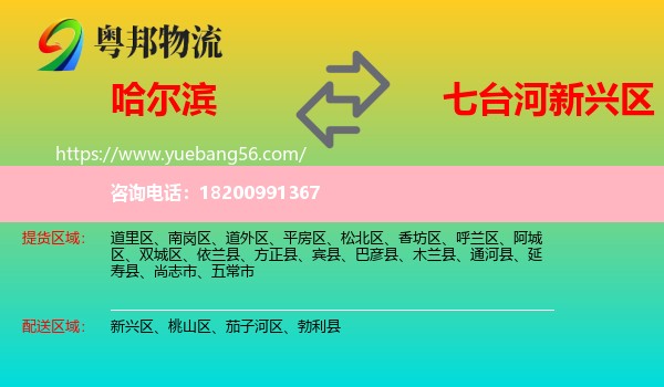 哈爾濱到新興區(qū)物流