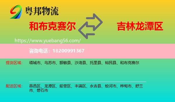 和布克賽爾到龍?zhí)秴^(qū)物流