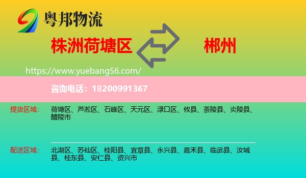 荷塘區(qū)到郴州物流