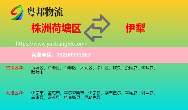 荷塘區(qū)到伊犁物流