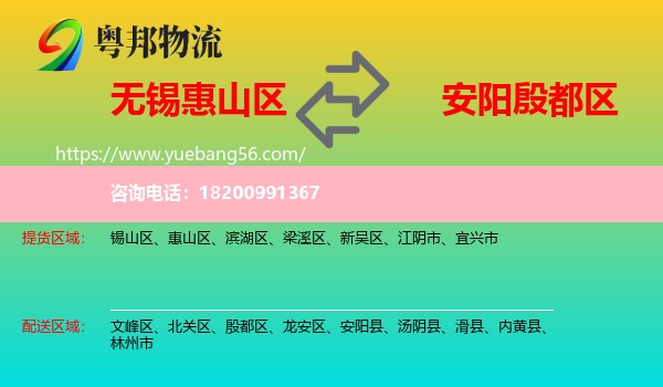 惠山區(qū)到殷都區(qū)物流