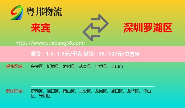 來賓到羅湖區(qū)物流