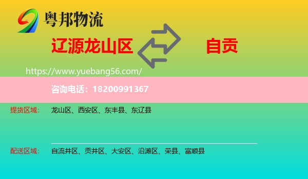 龍山區(qū)到自貢物流