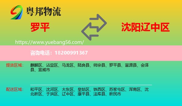 羅平縣到遼中區(qū)物流