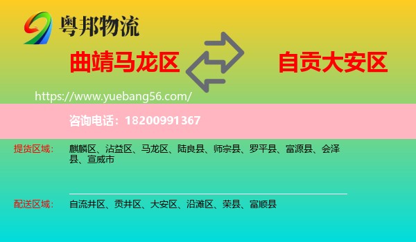 馬龍區(qū)到大安區(qū)物流