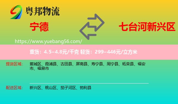 寧德到新興區(qū)物流