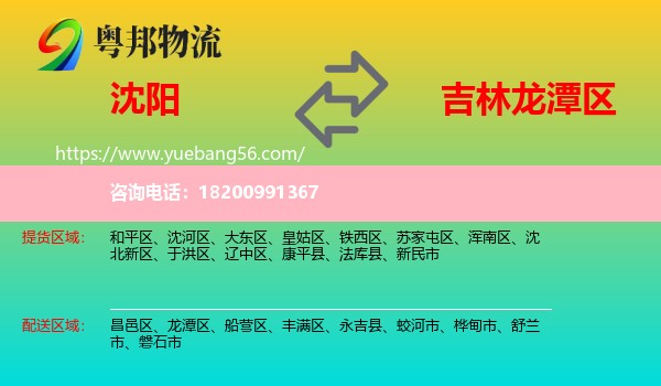 沈陽(yáng)到龍?zhí)秴^(qū)物流