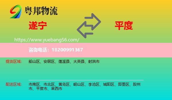 遂寧到平度市物流