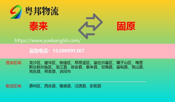 泰來(lái)縣到固原物流