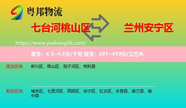 桃山區(qū)到安寧區(qū)物流