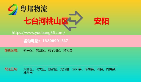 桃山區(qū)到安陽(yáng)物流