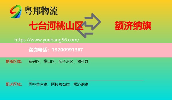 桃山區(qū)到額濟納旗物流