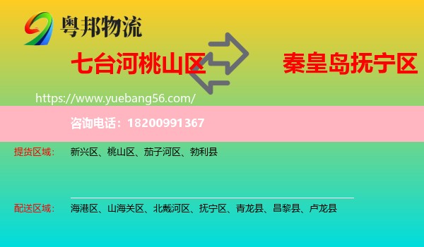 桃山區(qū)到撫寧區(qū)物流