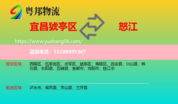 猇亭區(qū)到怒江物流