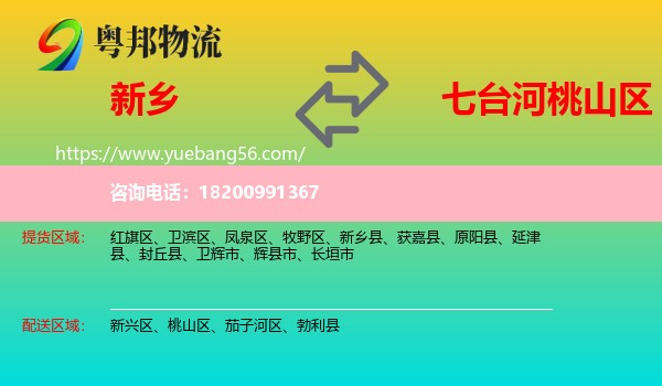 新鄉(xiāng)到桃山區(qū)物流
