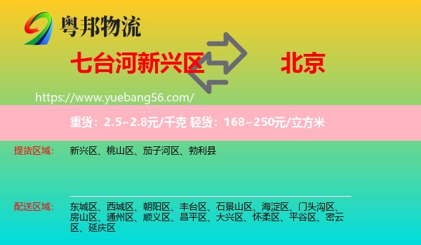 新興區(qū)到北京物流